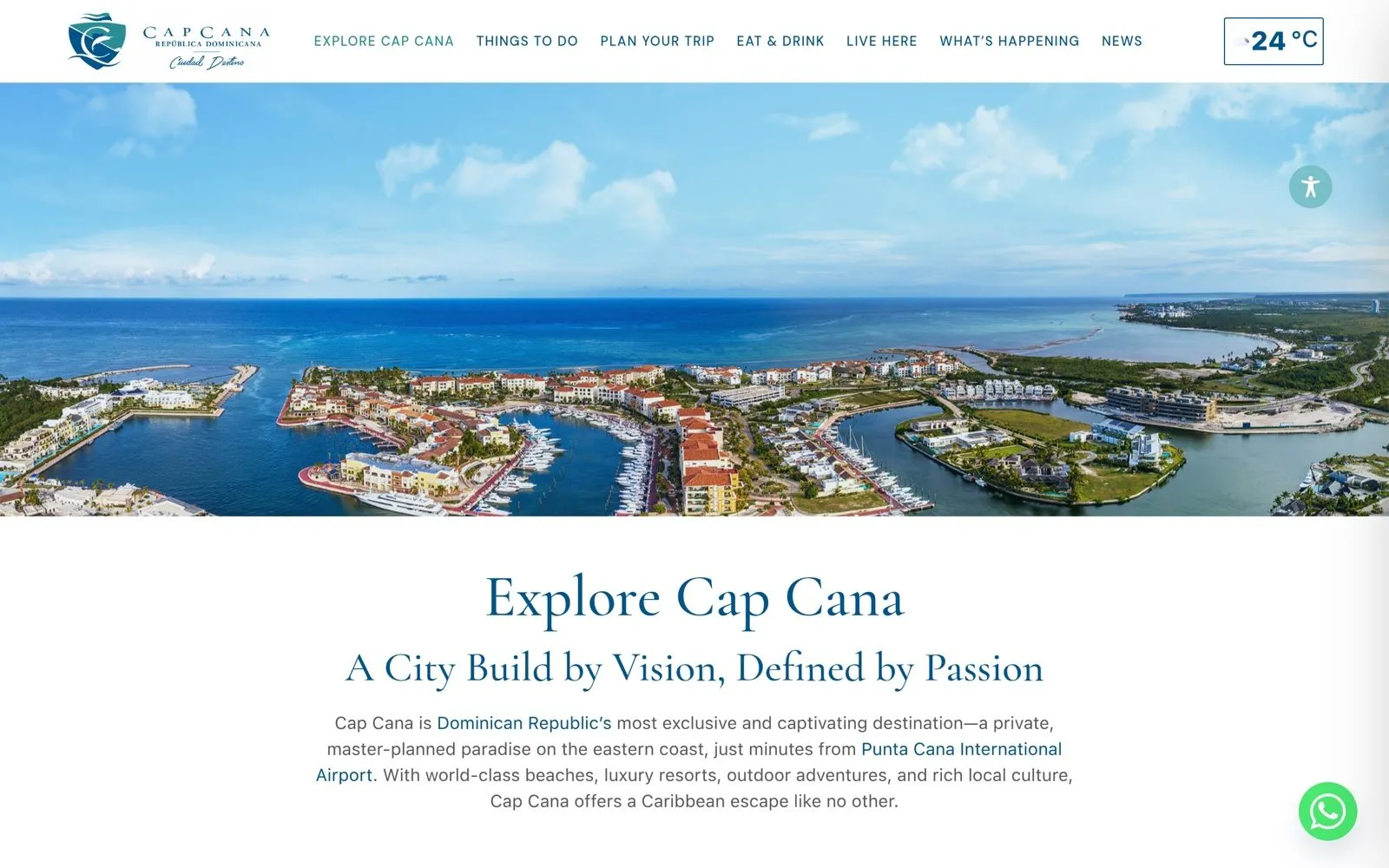 Cap Cana — Nuevo sitio